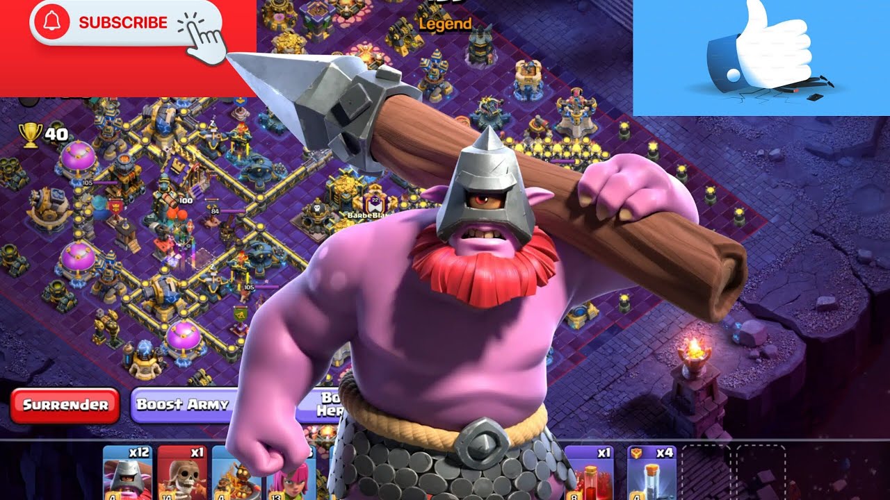 Legend league attack | this throwar are insane | use this army#legend #coc#throwar