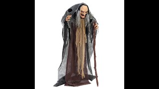 Evon's Halloween -  Standing Animated Witch, halloween prop