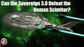 4K Sovereign Class 3.0 VS Reman Scimitar  Both Ways  Star Trek Ship Battles  Bridge Commander