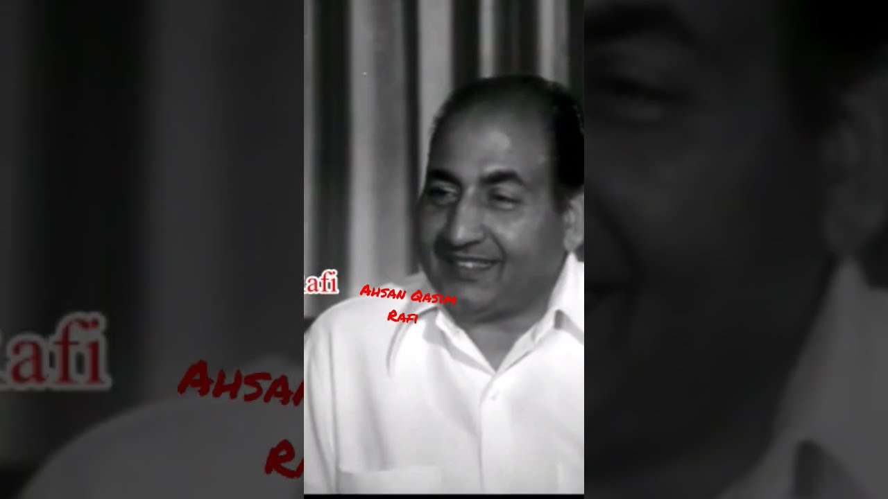 Mohammad Rafi Sahab Ne Bataya Unhe Gana Gane Ka Shokh Kaise Hua  live  viralvideo  ahsanqasim  rafi