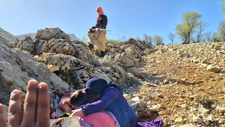 danger of chaos in war: terrifying encounter with an armed hunter😱🌲