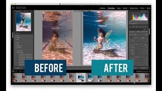 How to Edit Underwater Pool Photos in Lightroom and Photoshop | Fantasy Edits with Mermaid Zari screenshot 4