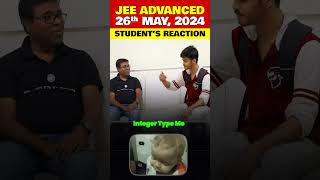JEE Adavanced Student Reaction ! 😊#PhysicsWallah #PWShorts #JEEAdavanced