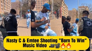 Emtee \u0026 Nasty C Shooting 'Born To Win' Music Video 🔥