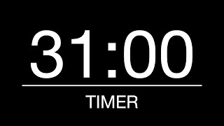 31 Minutes Timer/Countdown with Alarm [4K]