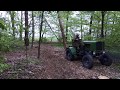 Самодельный трактор.заготовка дров