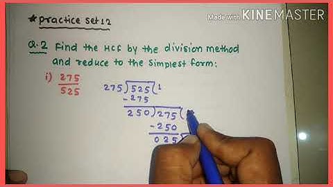 Sub math ch.3 HCF and LCM practice set 12 ( Q. 2)