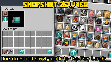 Minecraft Snapshot 25w46a EGG CHANGES & UI CHANGES