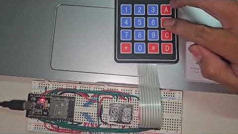 ESP32, TECLADO MATRICIAL Y DISPLAY DE 14 SEGMENTOS
