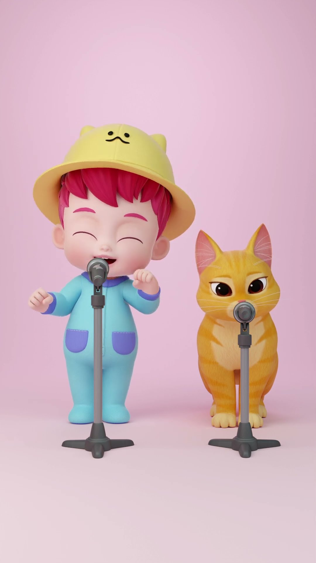 Cat Song with Boo ? #bebefinn #shorts #kidssong