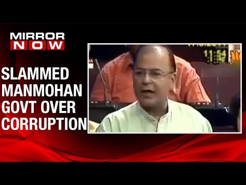 Former FM Arun Jaitley's sharp attack on then UPA government's inaction over corruption