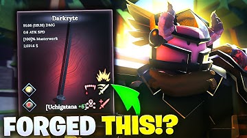 Forging the BEST Mythic Katana in The Forge...