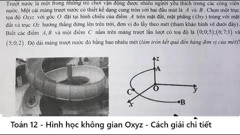 Toán 12: Trượt nước là một trong những trò chơi vận động được nhiều người yêu thích trong các công