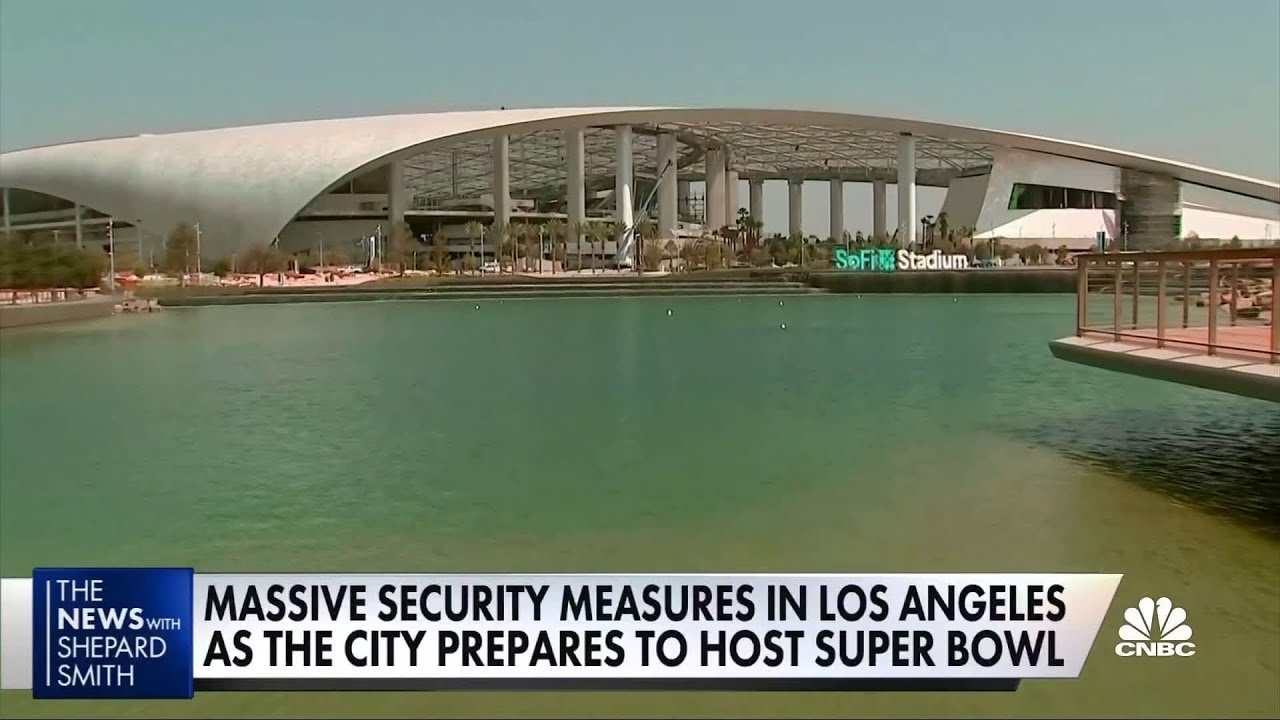 Massive security operation underway as LA hosts Super Bowl