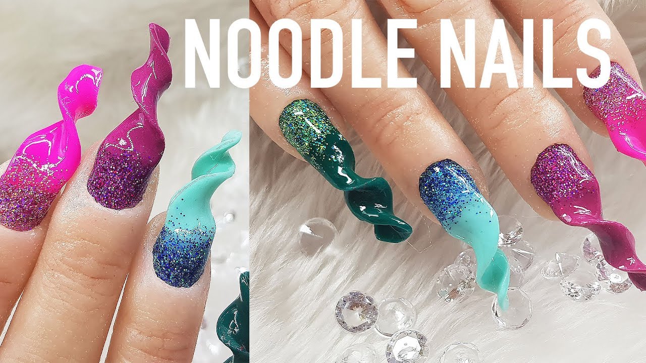 Noodle Nails Acrlyic Nail Design Youtube