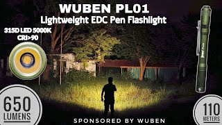 Wuben PL01 - Lightweight EDC Pen Flashlight with 5000K High CRI