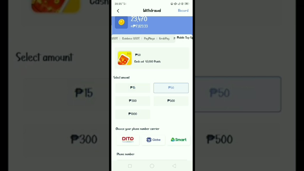 Tap Coin Proof of withdrawal