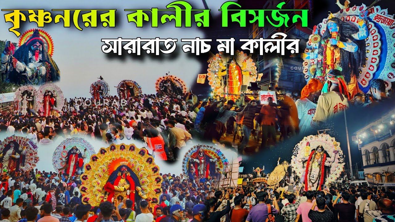 Kali Visarjan Krishnagar | কৃষ্ণনগর কালী বিসর্জনে মা কালীর নাচ | অভূতপূর্ব দৃশ্য না দেখলে বুঝবেন না