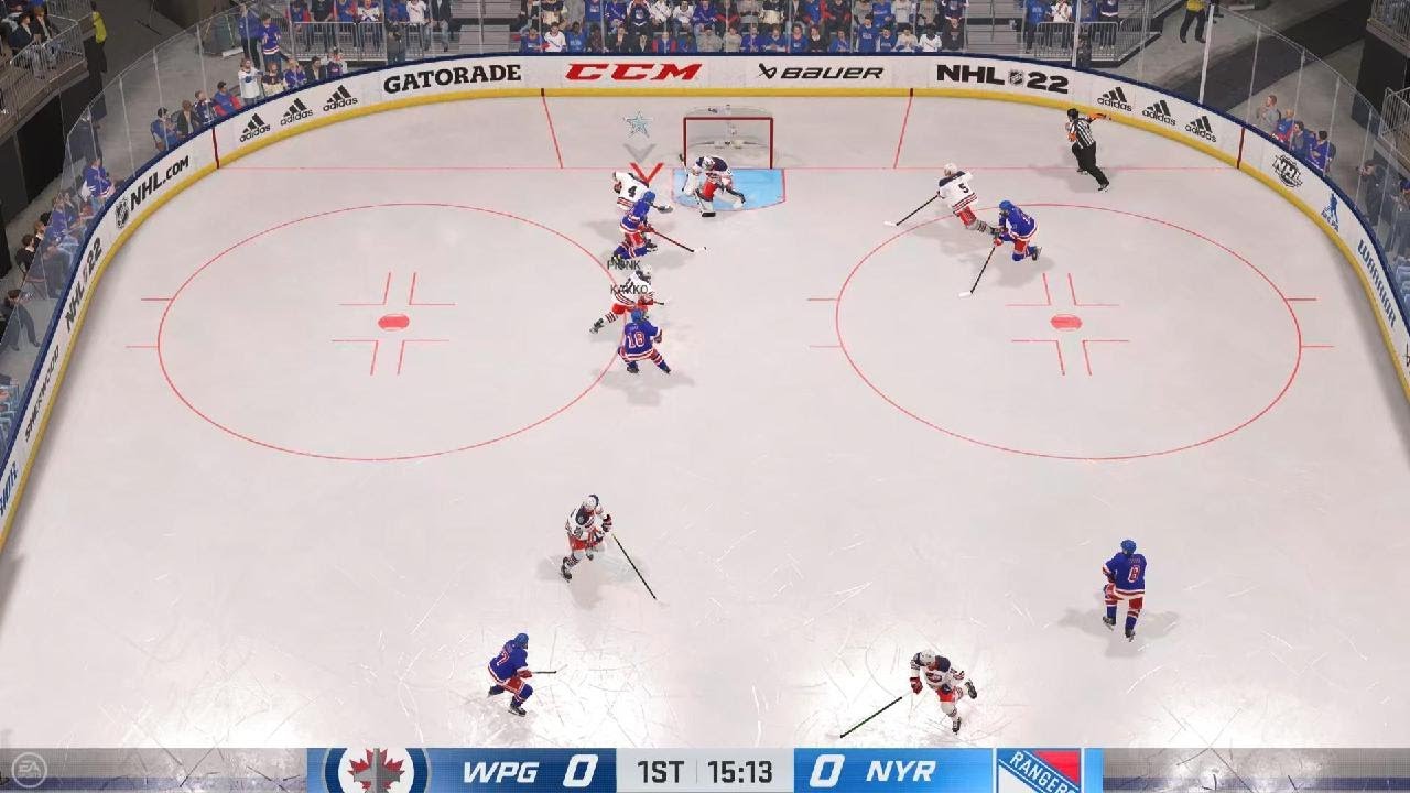 NHL 22 Rangers vs Jets Great Game YouTube