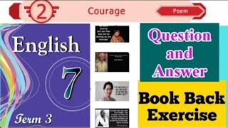 7th Std - Term 3 | English - Courage | Poem - Question and Answer