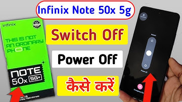 Infinix note 50x switch off kaise kare/How to Power off Infinix note 50x/switch off