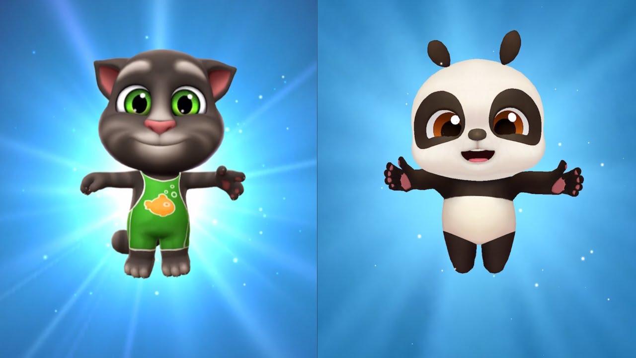Happy Birthday My Talking Tom 2 Level 5 Vs My Talking Tom Panda 2 Level 5