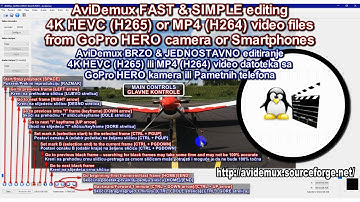 🎥🎬Avidemux - How To Cut, Split, Merge, Or Trim MP4/HEVC Smartphone/GoPro Videos With Avidemux