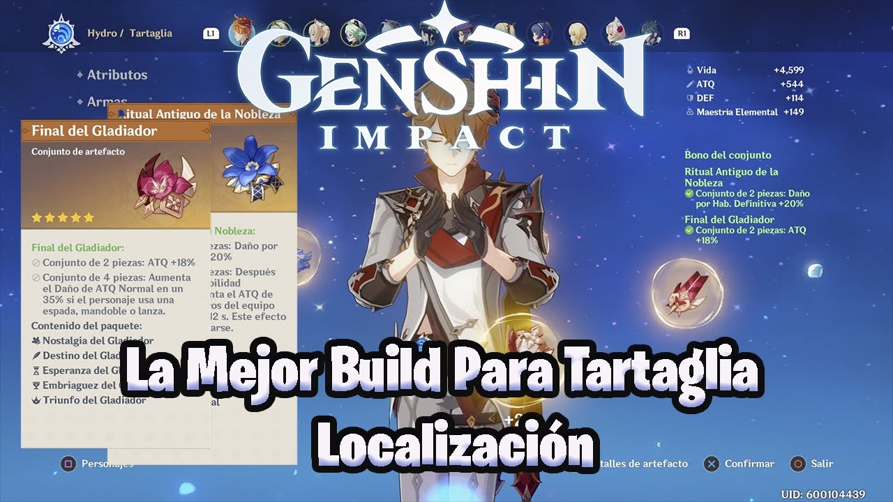 La Mejor Build Para Childe / Tartaglia / Localización Genshin Impact