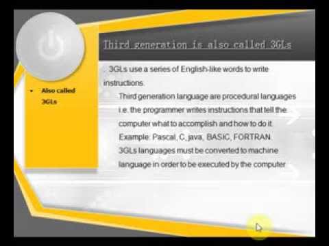 ภาษา ระดับ ต่ำ  Update  Generation of Languages