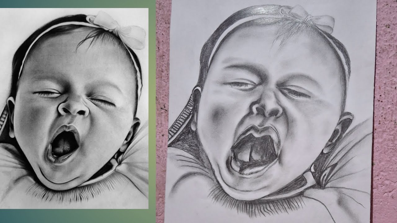 How to Draw a Baby Face Art Easy #art #drawing #muartistfromodisha ...