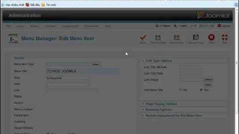 JOOMLA 2 5 1 Tạo Menu, Category và Articles 23 2 2012