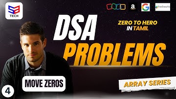 4.Move Zeros  DSA Problem | Brute Force to Optimal | Zoho, Google, Amazon Interview Prep