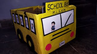 Bus costume for fancy dress competition 🚍 | Halloween 👘👺