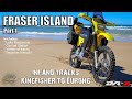 Fraser Island on a DRZ400 Motorbike - Inland Tracks - Kingfisher to Eurong