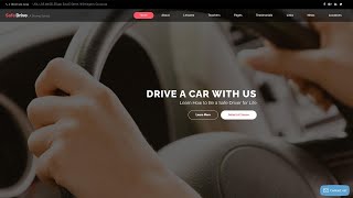 Safe Drive - Traffic School & Driving Lessons Website Template by WT - 61124