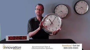 Wireless Clocks - Brushed Aluminum Wall Clock