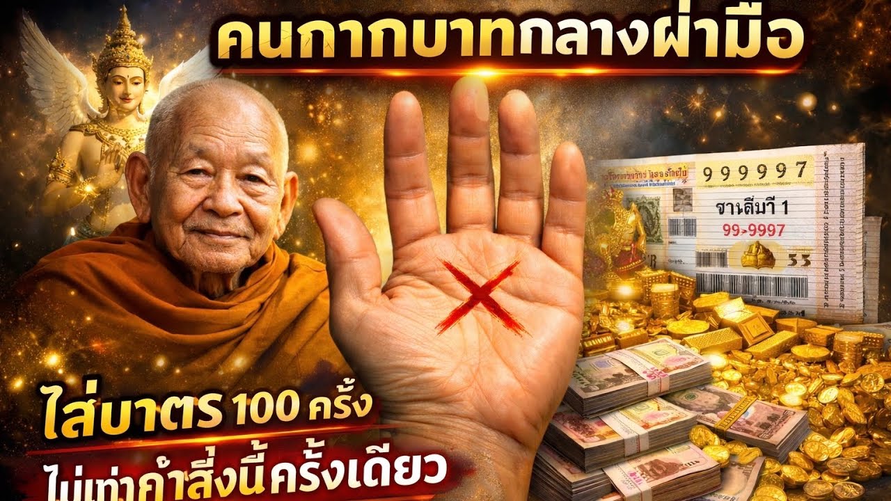 คนกากบาทกลางฝ่ามือ ใส่บาตร 100 ครั้ง ไม่เท่าทำสิ่งนี้เพี่ยง ครั้งเดียว