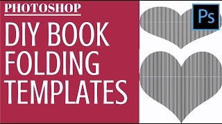 make book fold templates in photoshop turn any image or text into a folding pattern youtube
