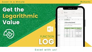 HOW TO USE LOG FUNCTION IN EXCEL #SHORT