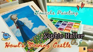 #7 Howl's Moving Castle | Ghibli Fan Art | Gouache Painting