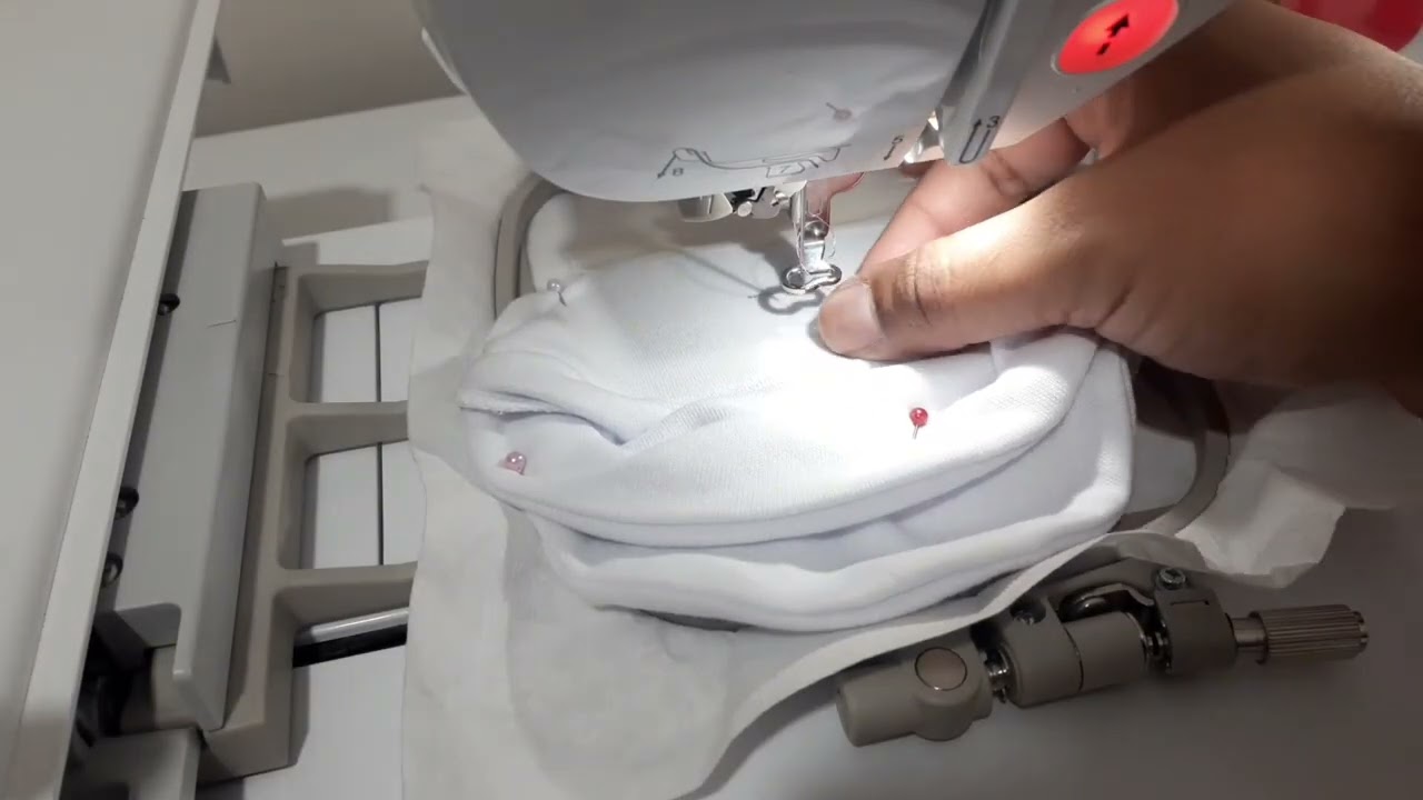 Como bordar em touca de malha