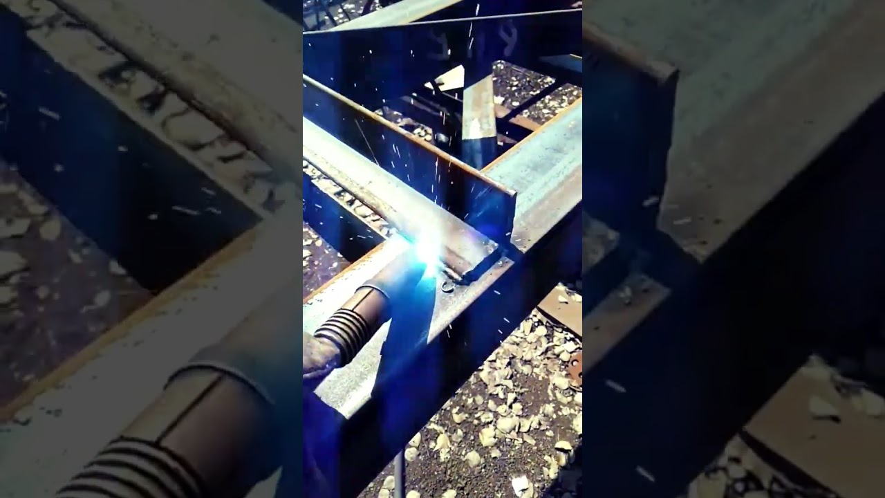 MIG welding in flat position 1F 