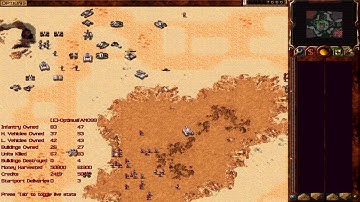 Dune 2000 1v1 - TANO99 (A) vs Optimus (O) 2015-06-06 Red Chasm - Observing