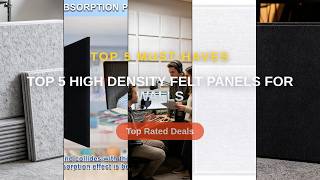 Don't Buy Top 5 High Density Felt Panels For Walls Before Watching This! - Noise Cancelling Wall Pan