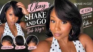 Okayyy Shake-N-Go! 👀 This $30 Bob Looks Like MONEY! | Shake-N-Go  Kiki Wig Review