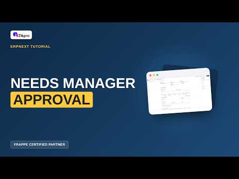 Purchase Order Approval Workflow in ERPNext (No Code)