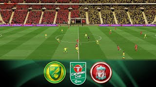 Norwich City v Liverpool Caraboa Cup 2021/22 3rd Round FIFA 21 Score Prediction