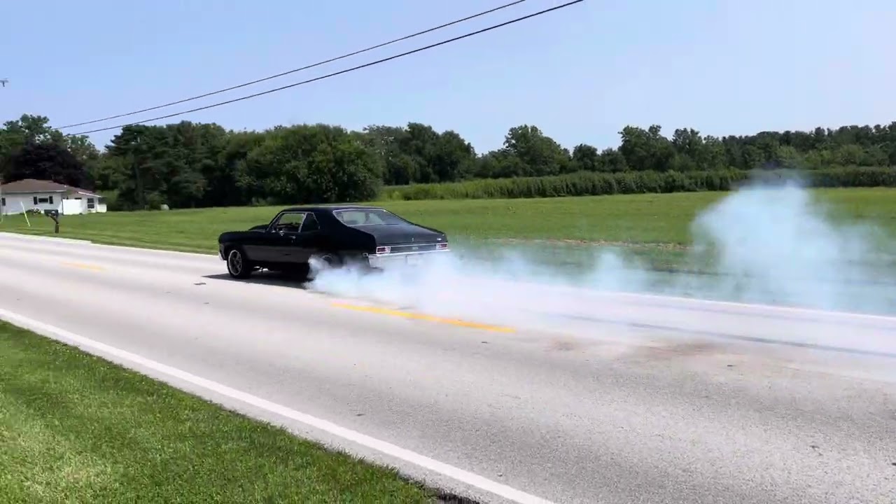 Turbo LS Powered 1969 Nova Burnout!