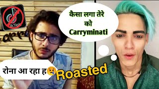 Carryminati roast tik tok joker ...