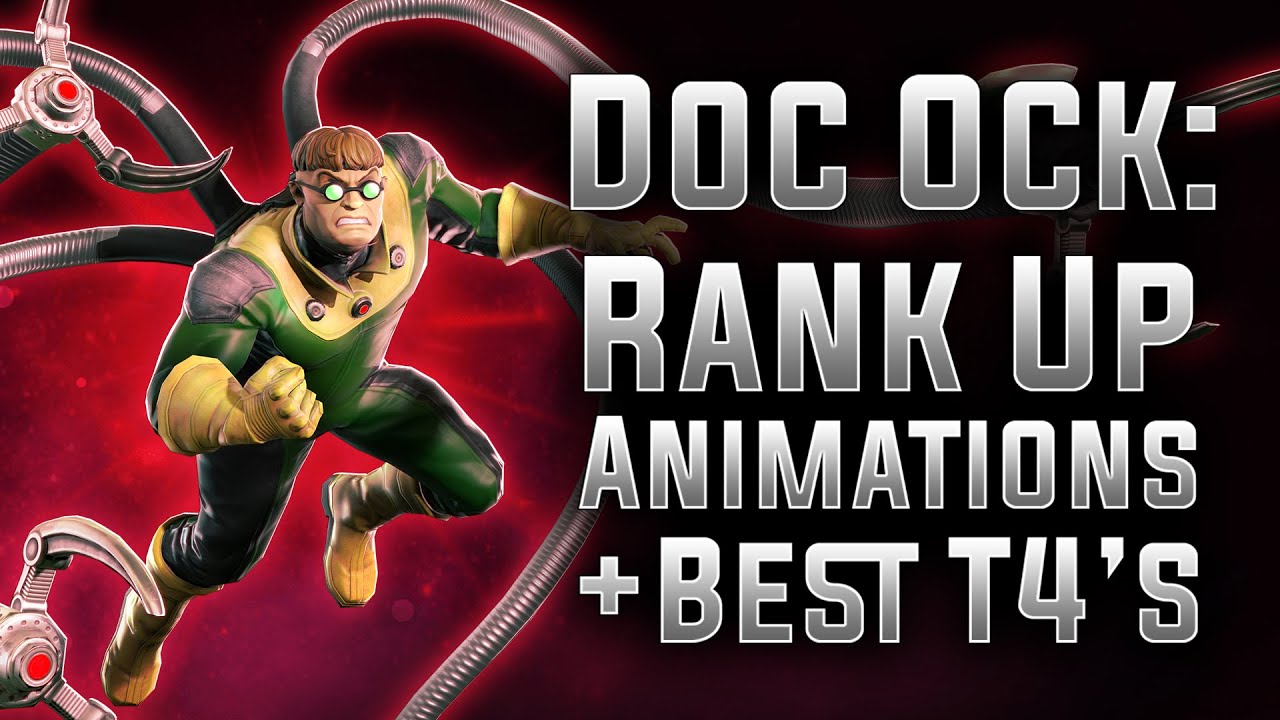 Doc Ock: Rank Up, Animations, & Best T4's - MARVEL Strike Force - MSF